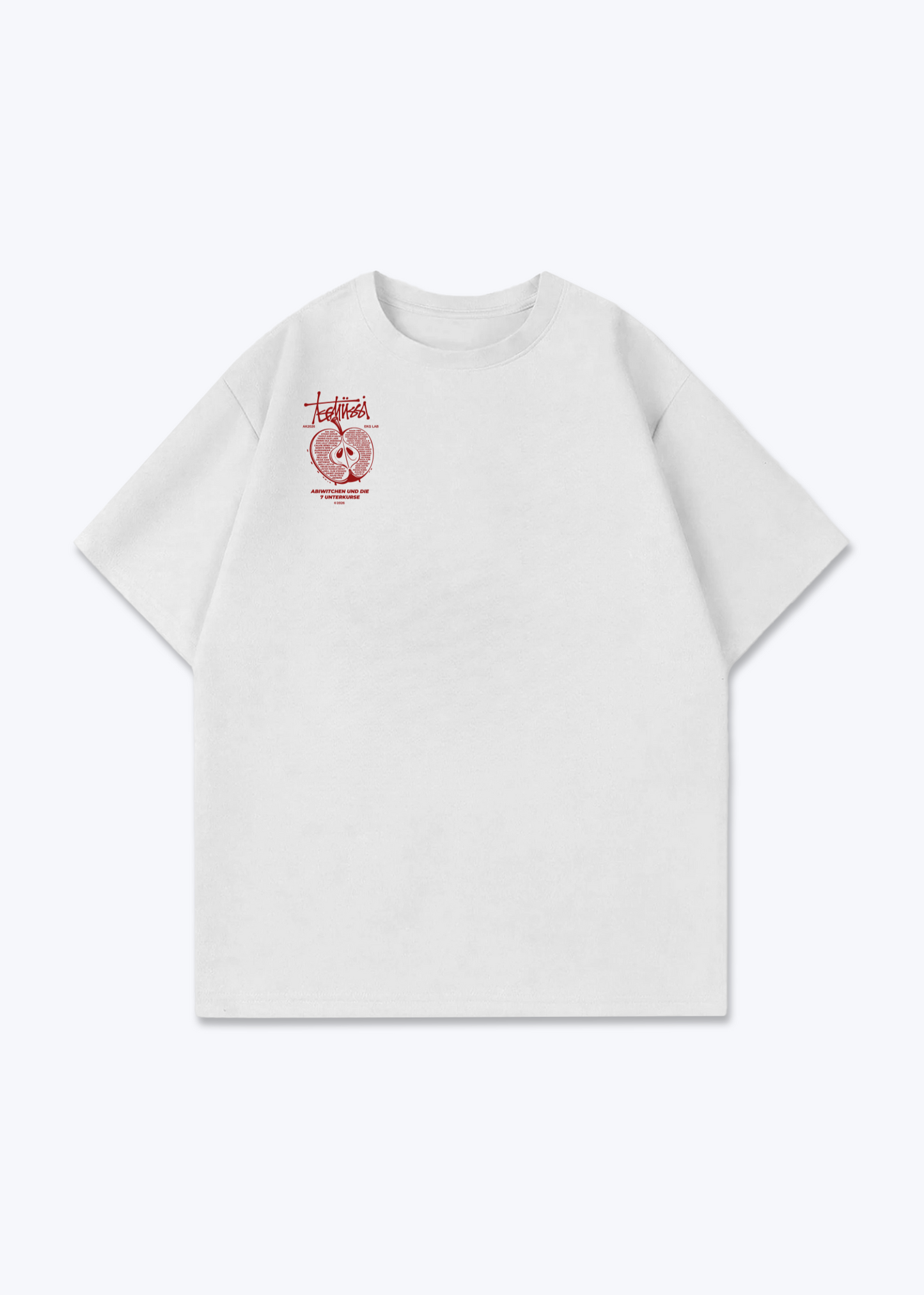 Testing Oversized Shirt - White Front (Designed)