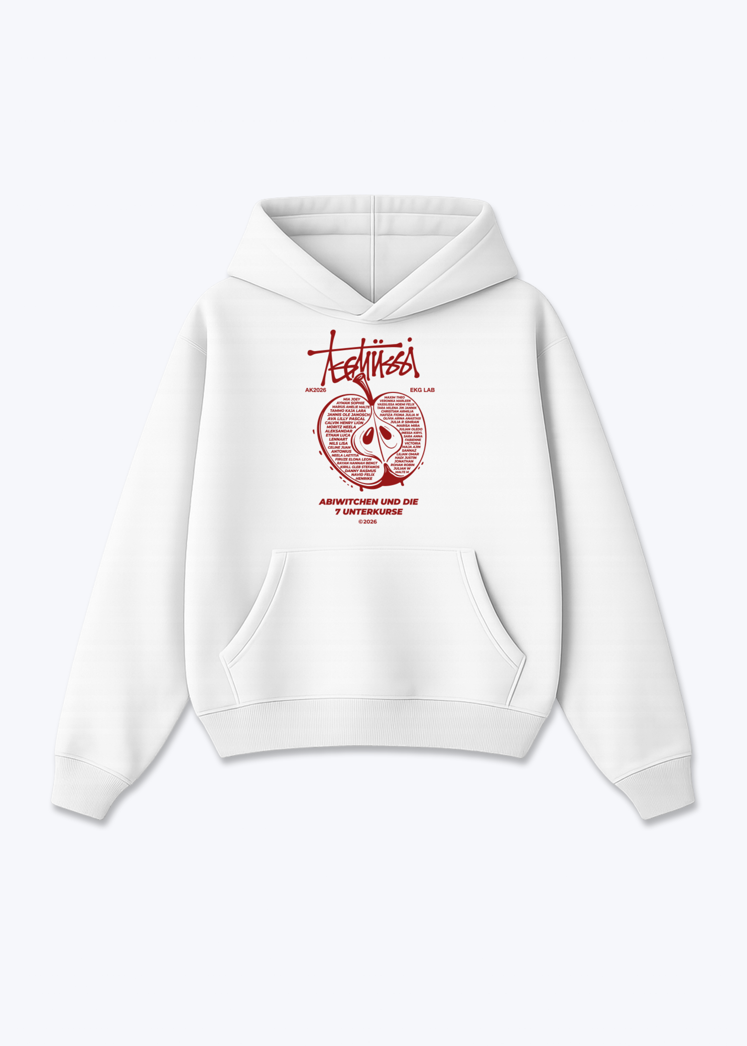 lrp Oversized Hoodie - White Front (Designed)