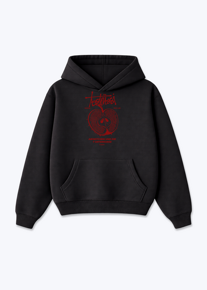lrp Oversized Hoodie - Black Front (Designed)