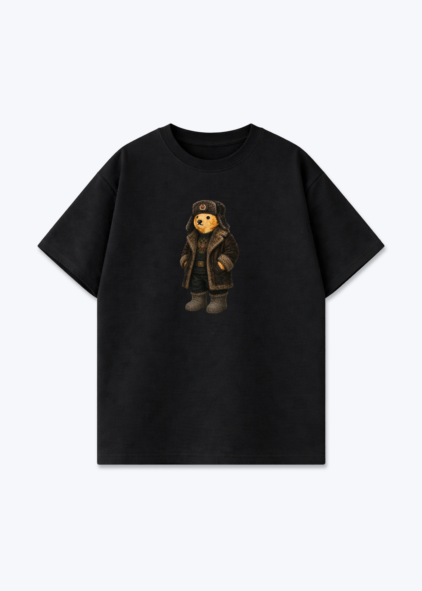 Test Oversized Shirt - Black Front (Designed)