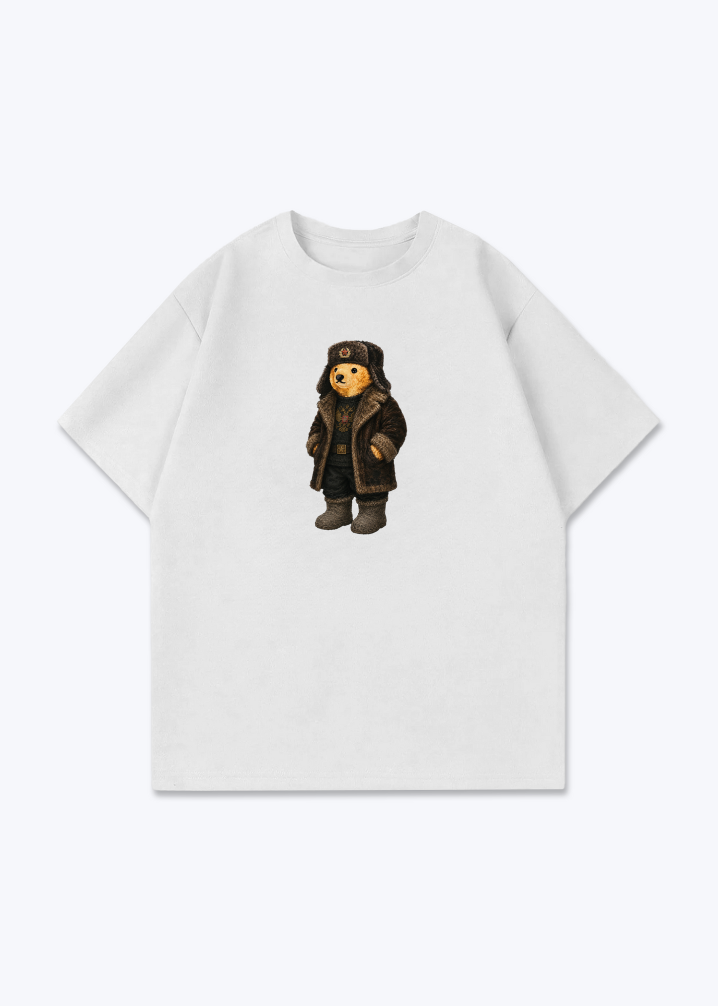 Test Oversized Shirt - White Front (Designed)