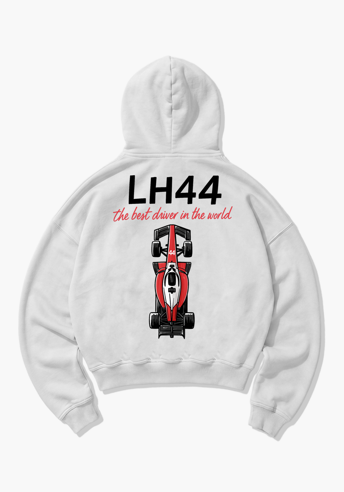 Best Driver In The World Oversized Hoodie - White Back (Designed)