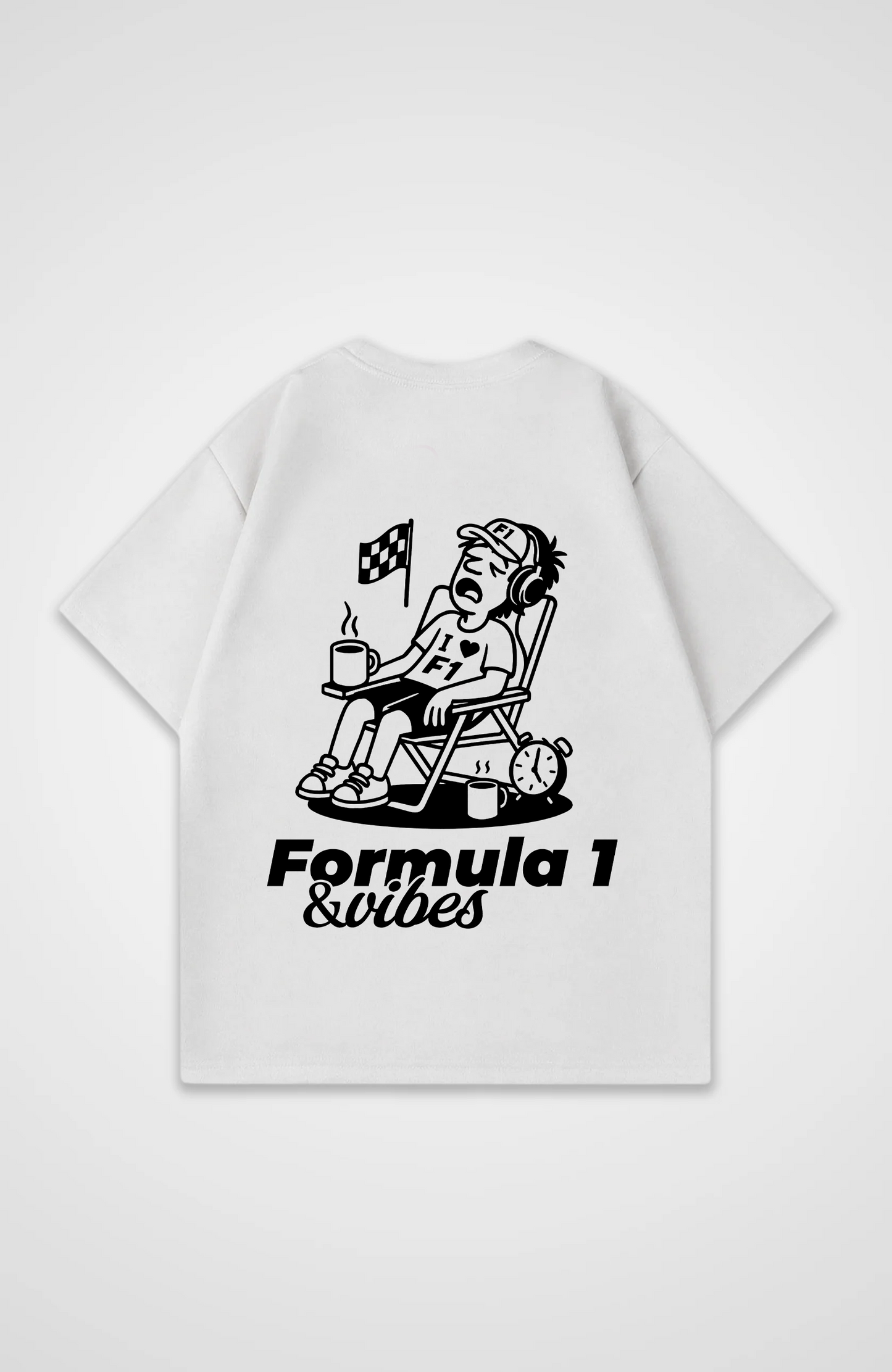 F1 & vibes weekends Oversized Shirt