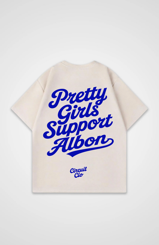 Pretty Girls support Albon Oversized Shirt